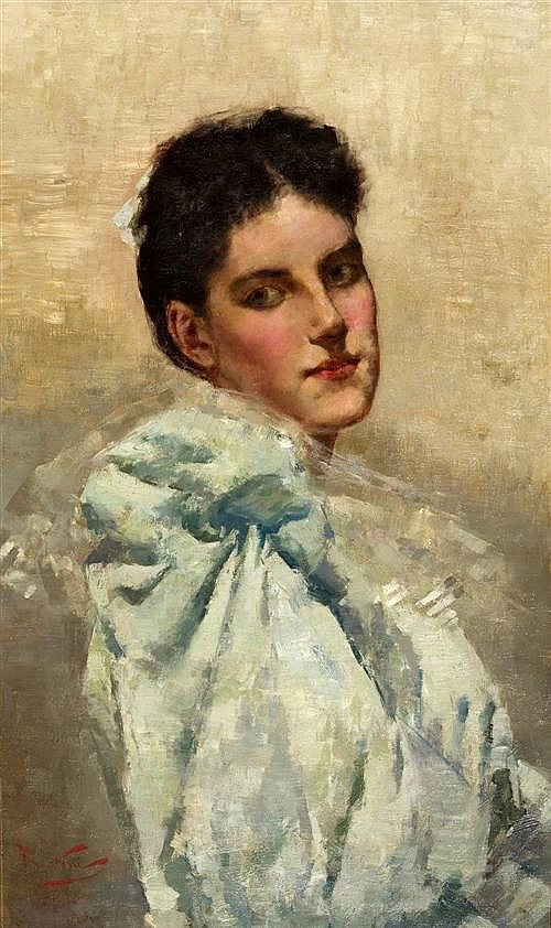 Signora in blu